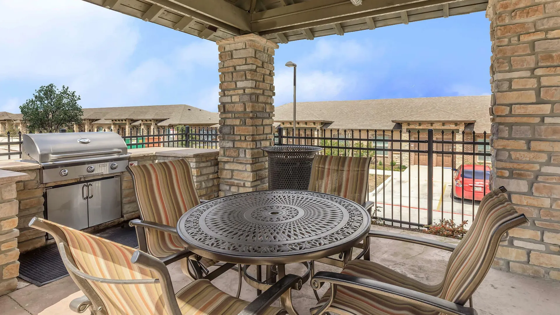Outdoor grill area