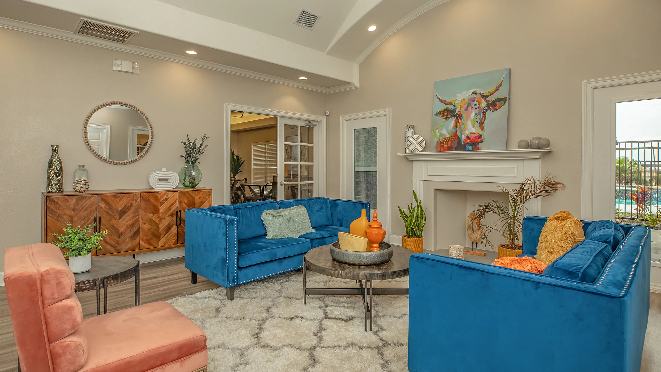 stylish and open clubhouse