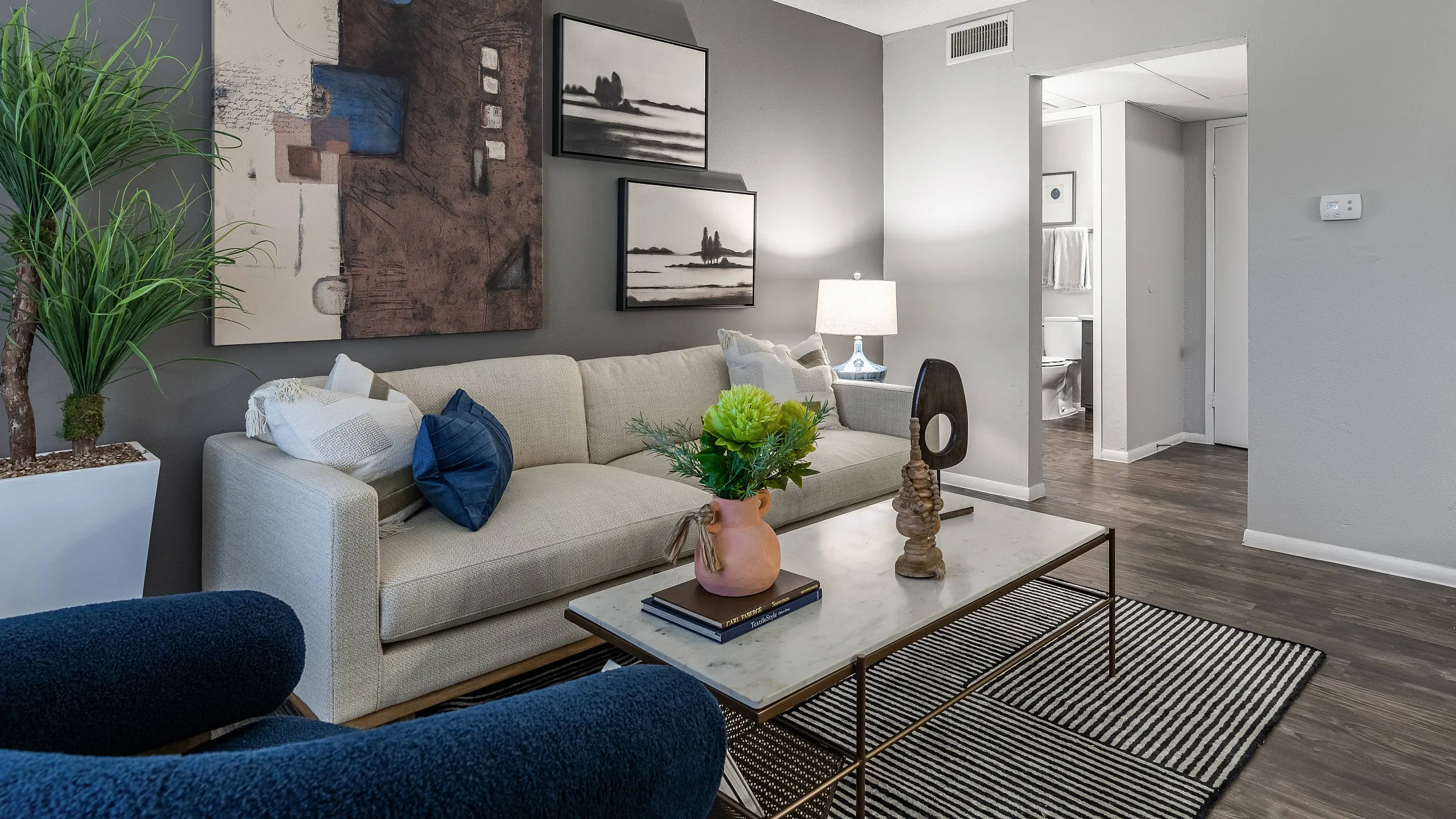 spacious living room