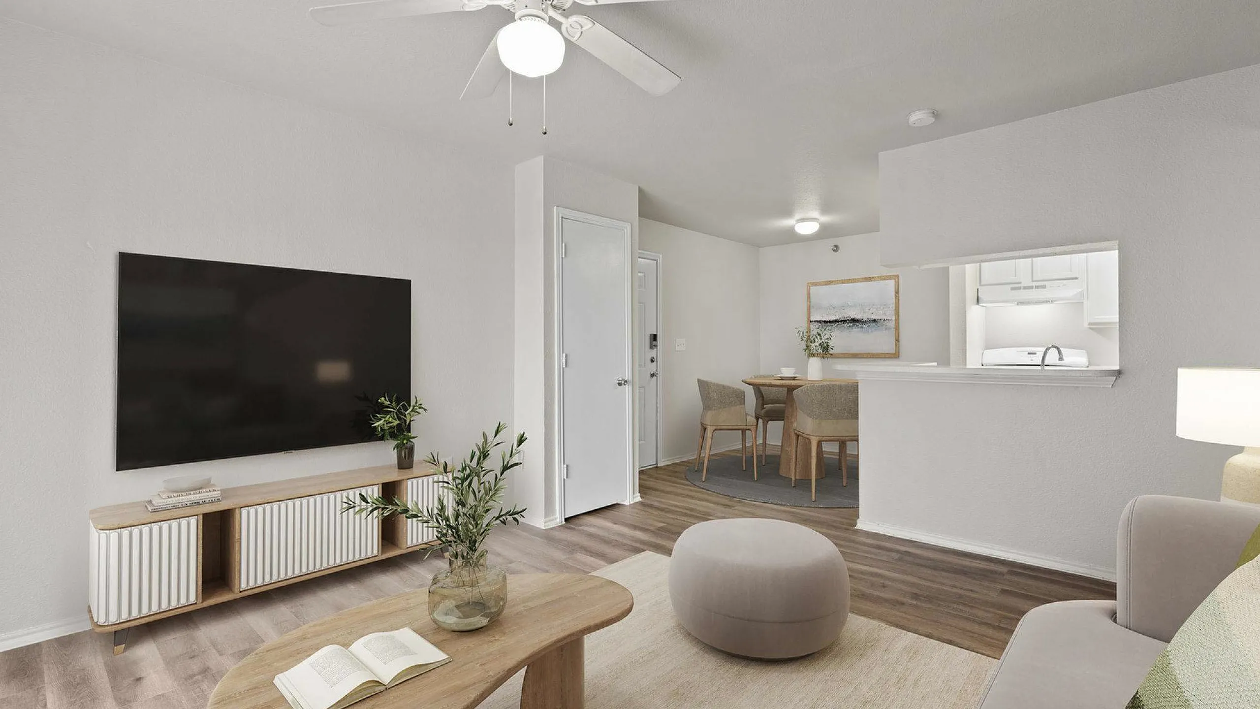 spacious living room