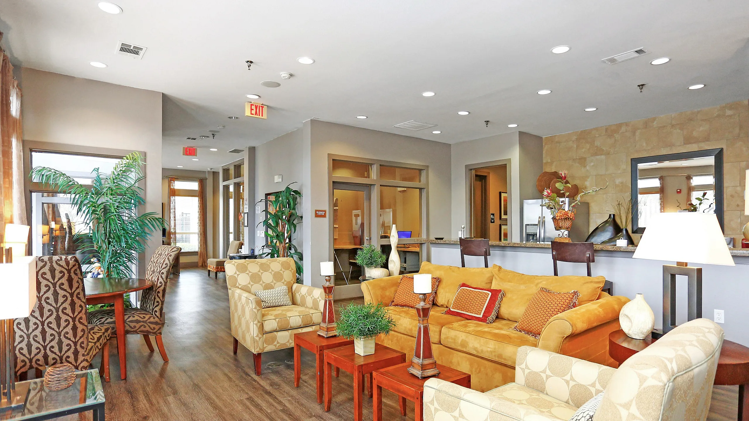 stylish leasing office