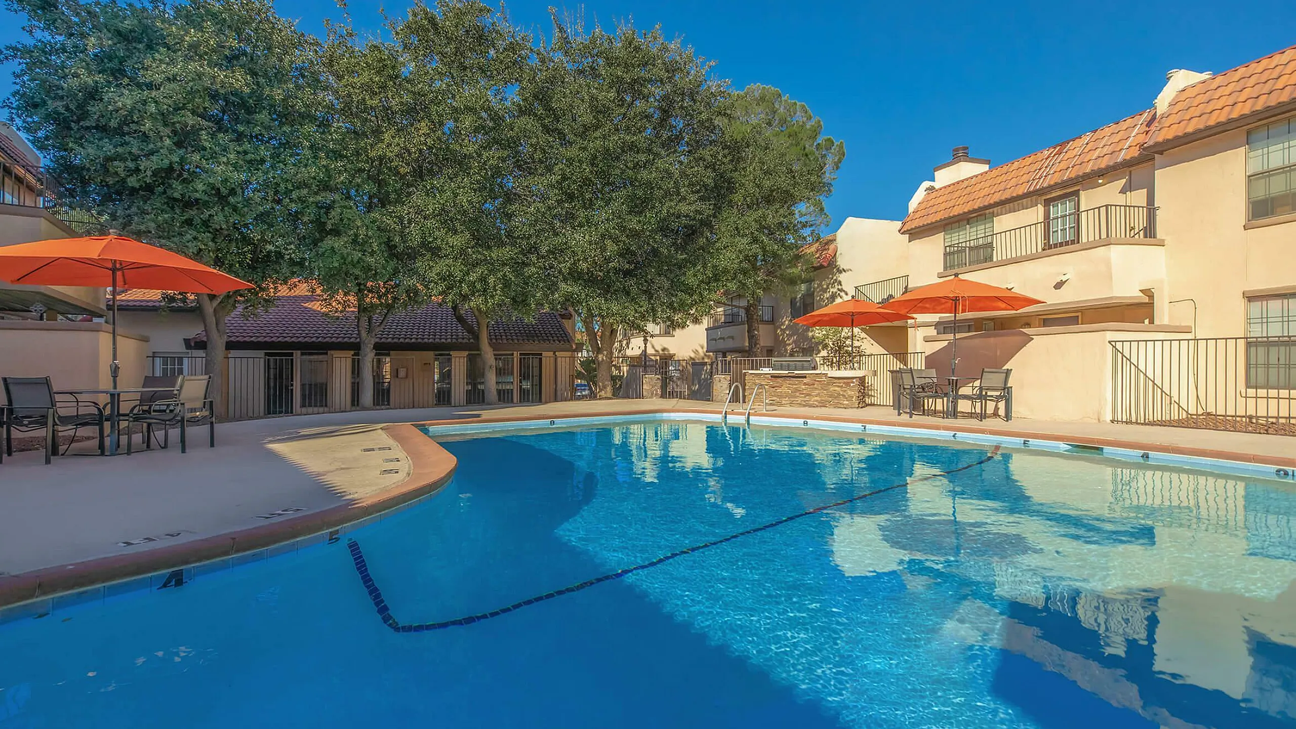 Sparkiling pool