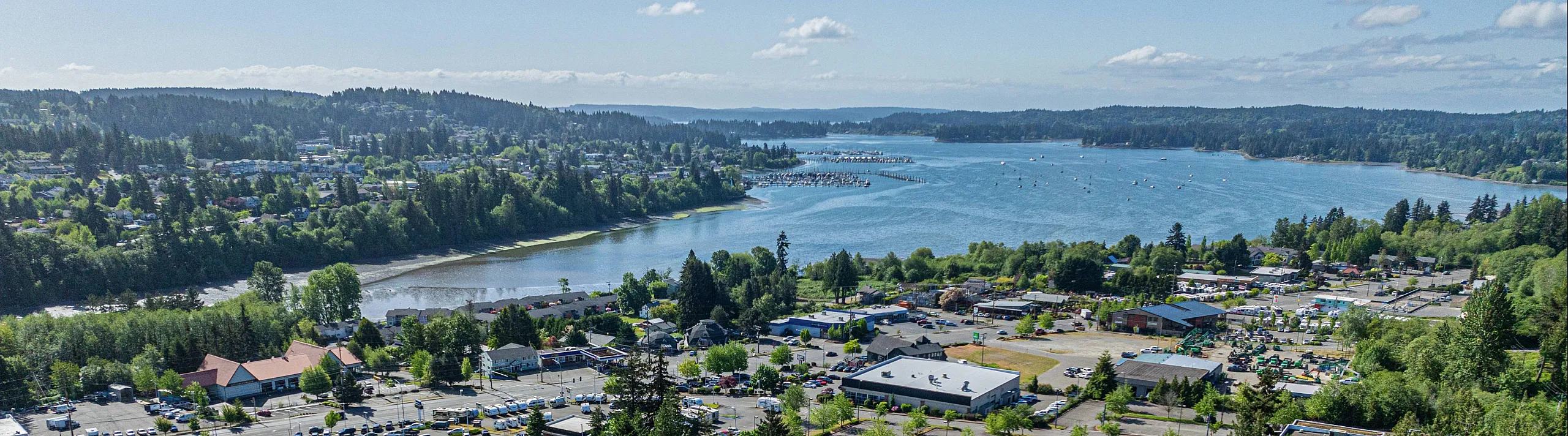 aerial view of the neighborhood