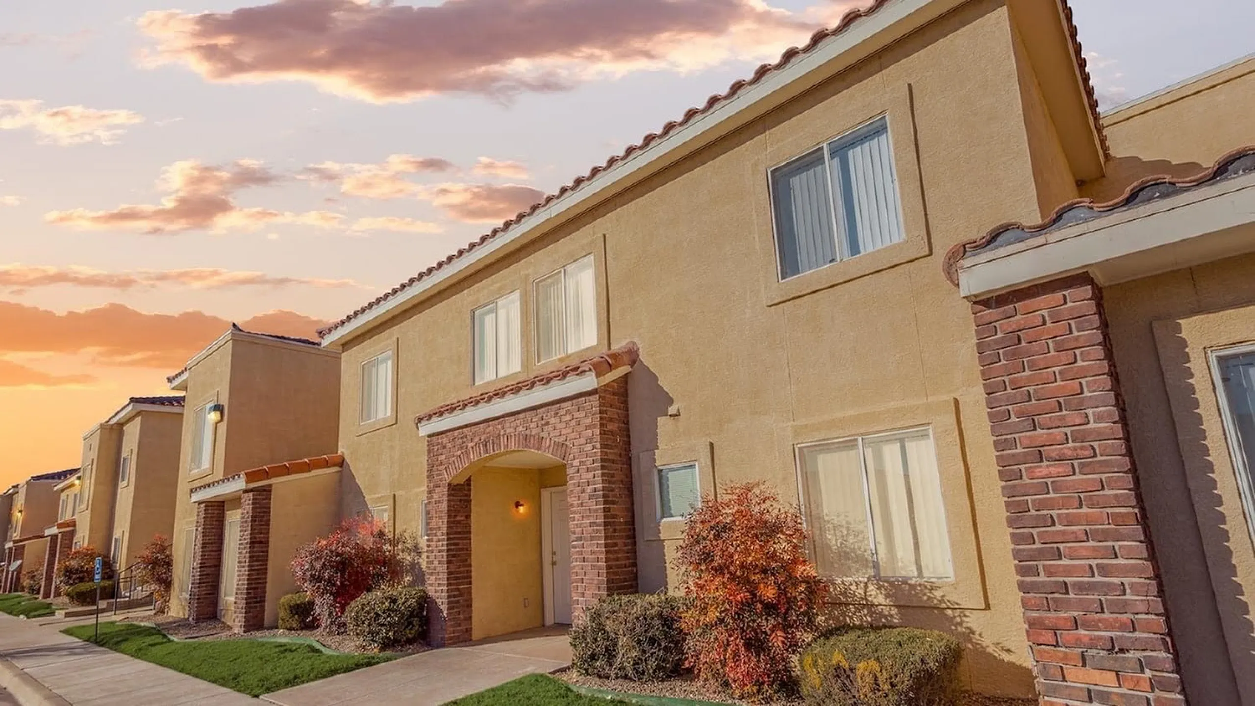 property at sunset
