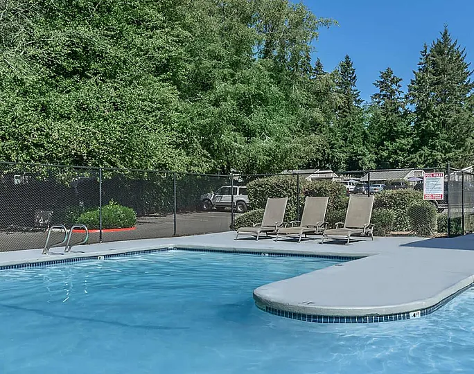 lounge seating at the pool