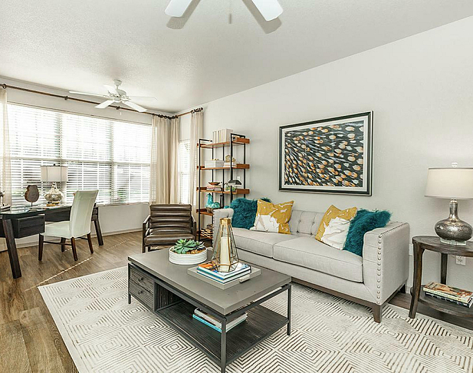 bright living space in unit