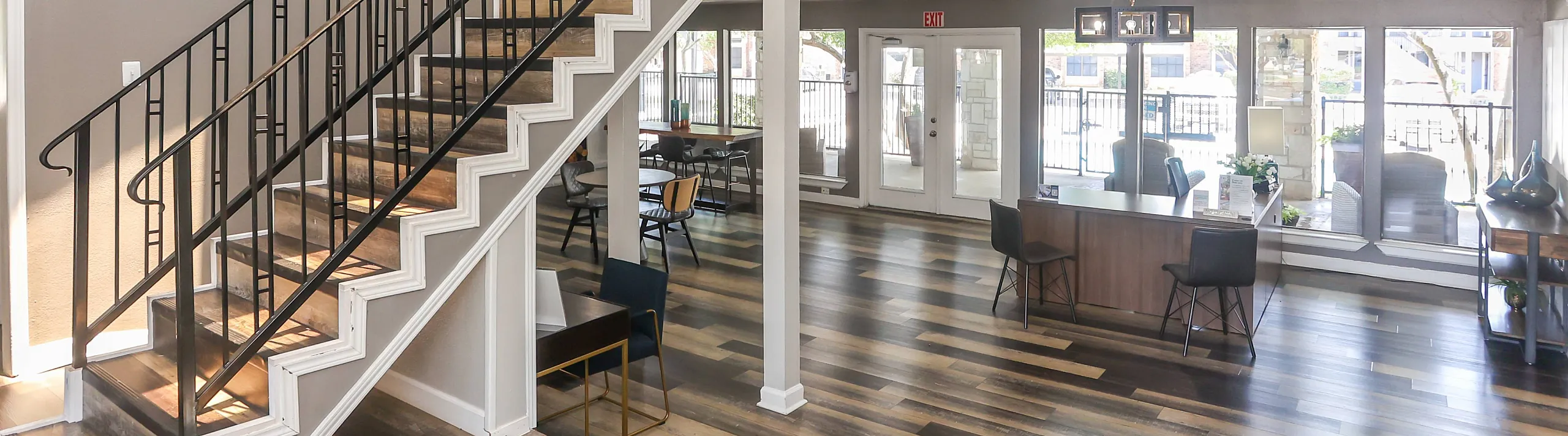 stylish leasing office
