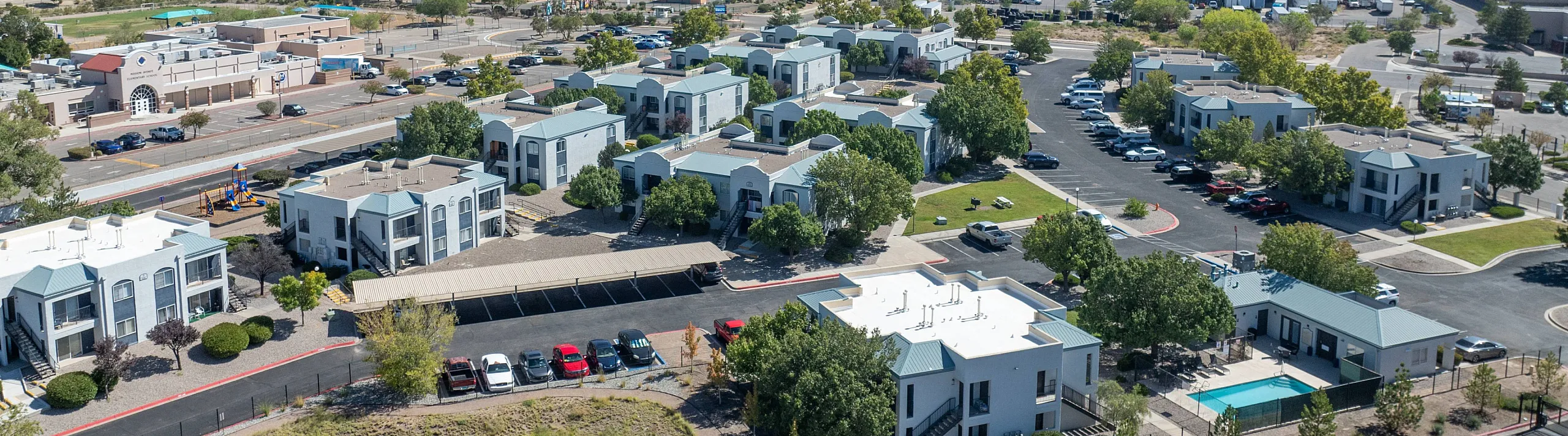 aerial view of the property