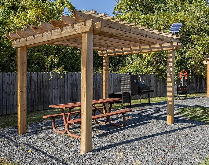 outdoor picnic and grill
