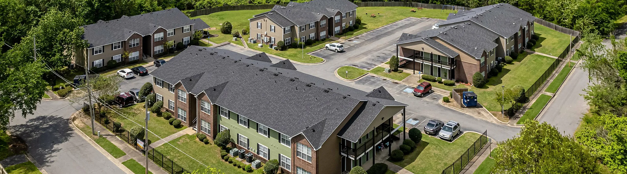 aerial view of property