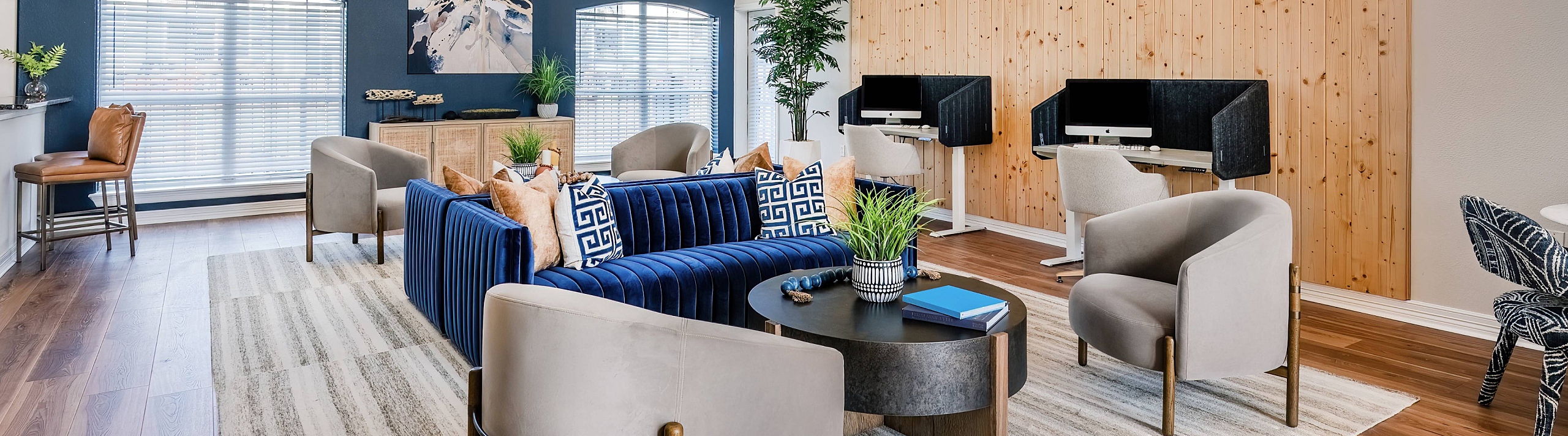 stylish leasing office