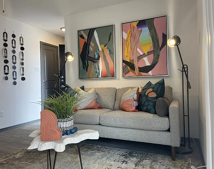 cozy seating in the unit