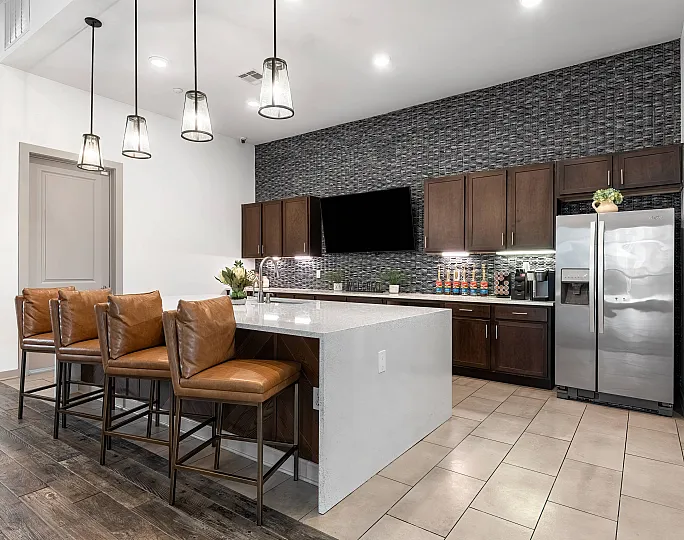 kitchen in the clubhouse
