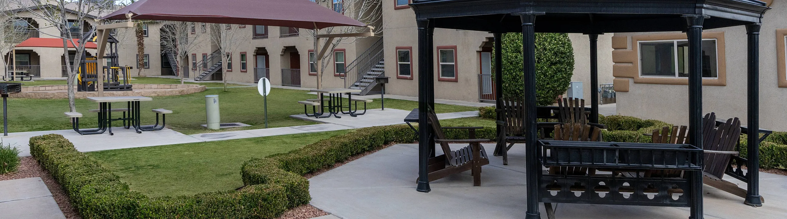 outdoor shaded seating