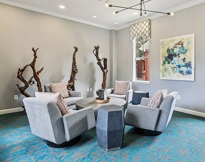 seating in the clubhouse