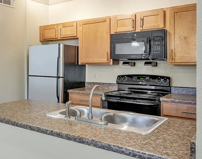Spacious living open to the kitchen