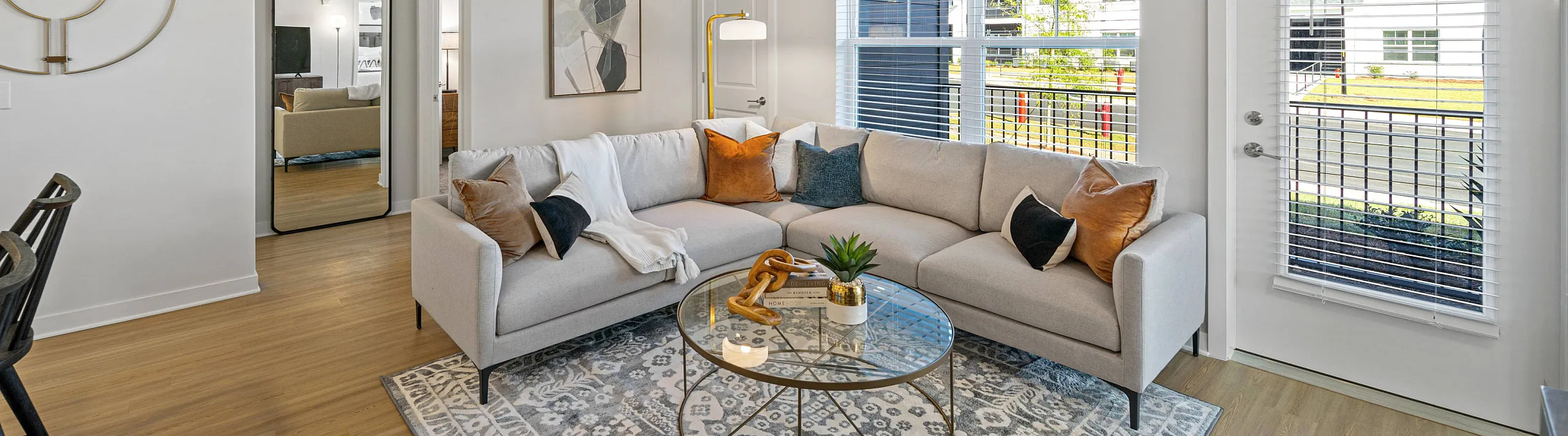 spacious living room