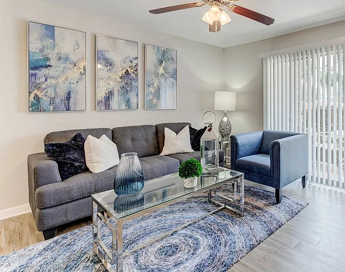 stylish living room with verdanda
