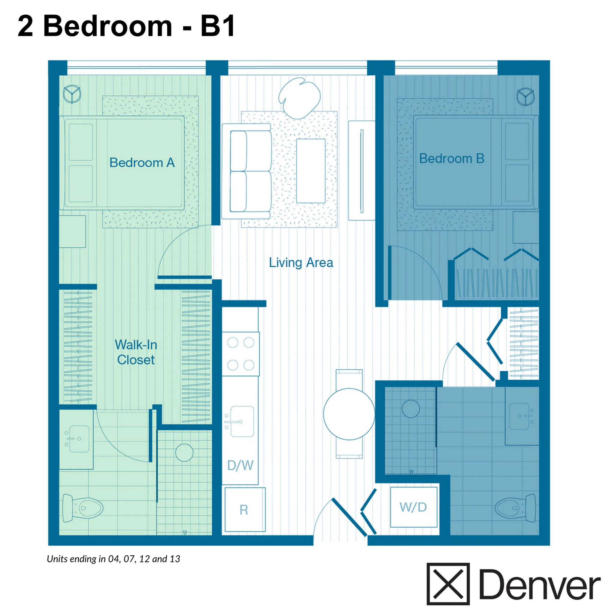 2 Bedroom - B1 Layout