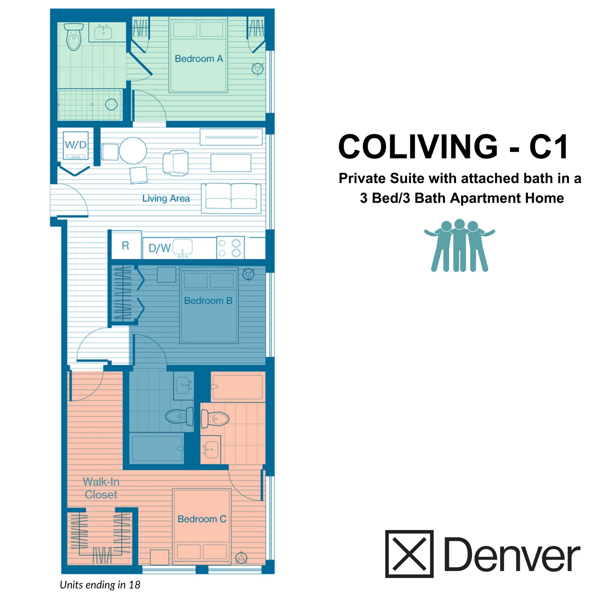 Coliving Layout: C1