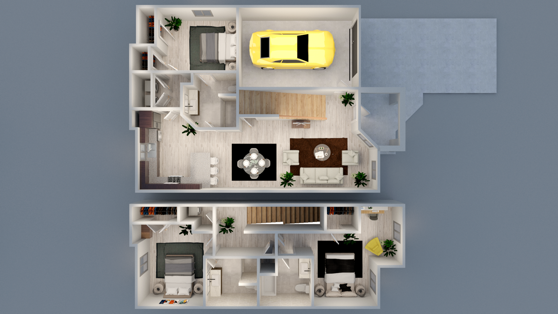 3 Bedroom Townhome Garage