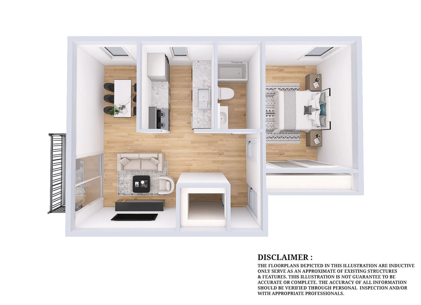 1 Bedroom Apartment