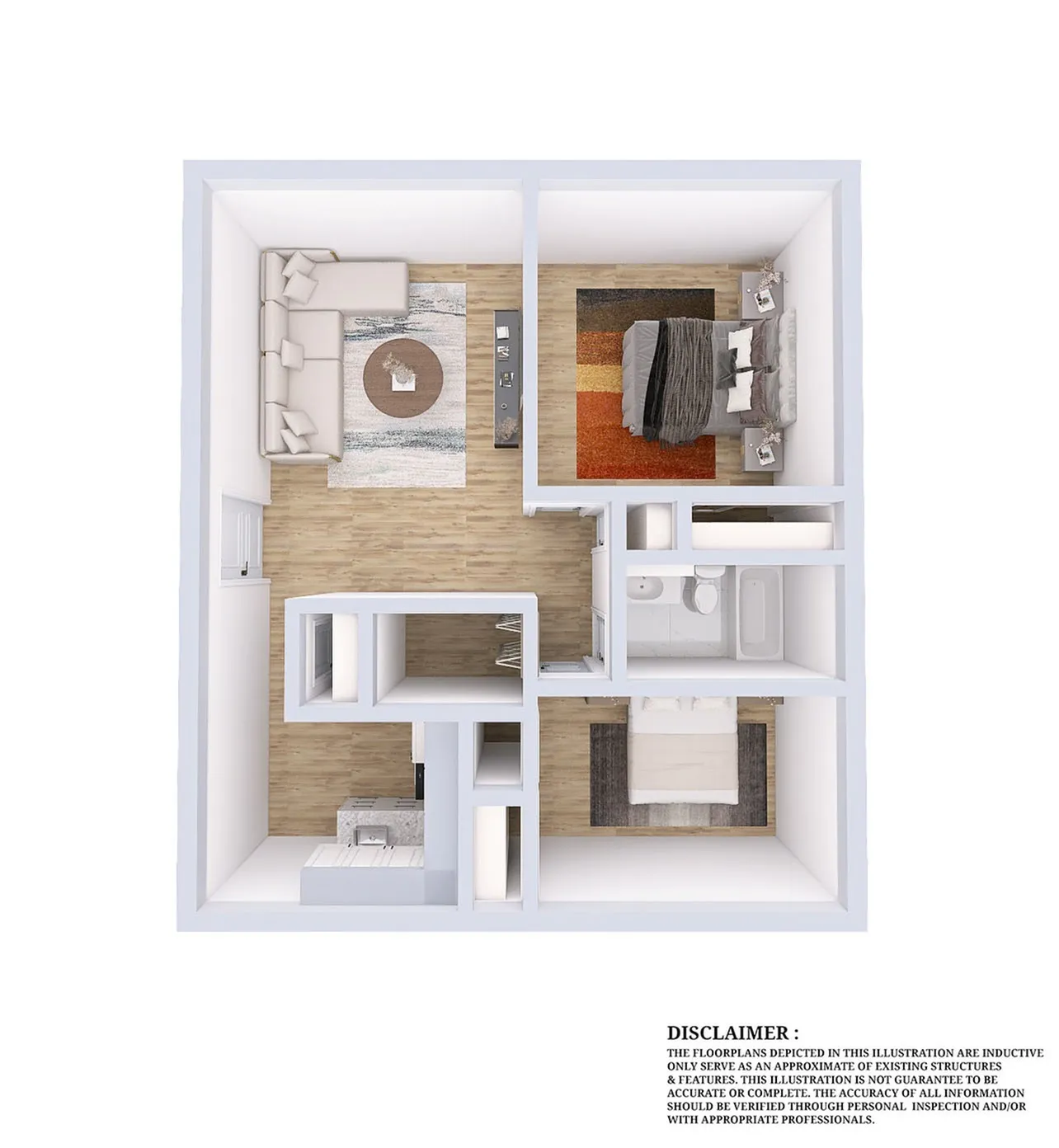 Two Bedroom Floor Plan