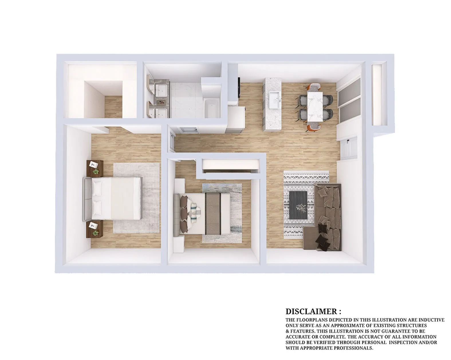 Two Bedroom Floor Plan