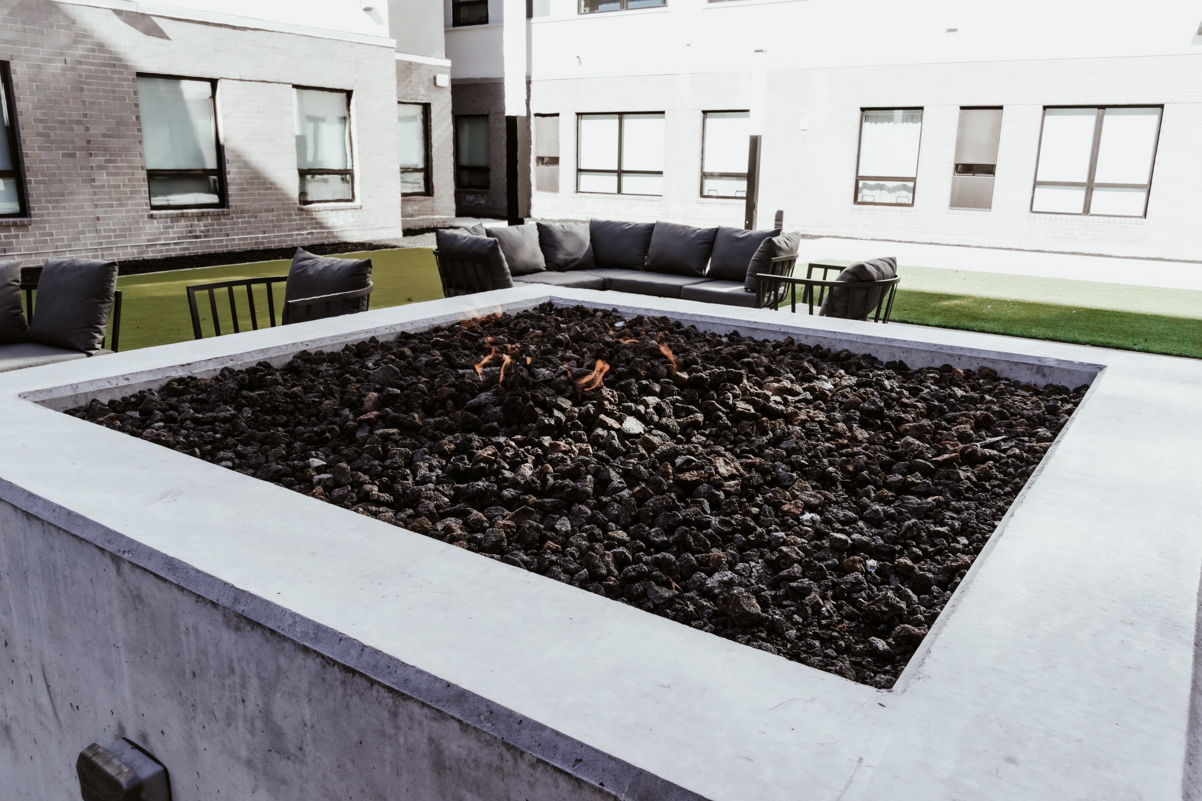 Courtyard 1 fire pit