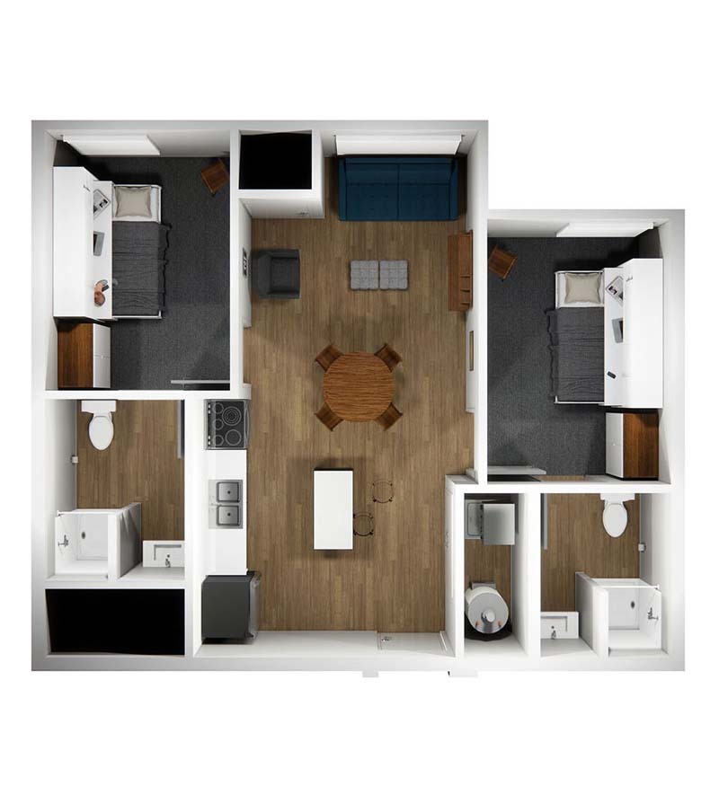 two bedroom