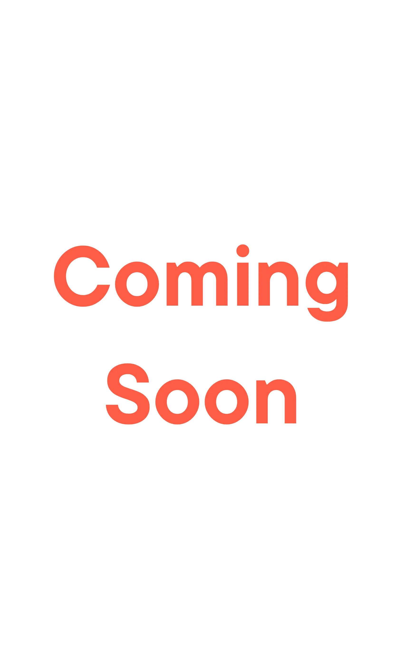 Image placeholder with 'Coming Soon' text in bold, bright orange, anticipating exciting content.
