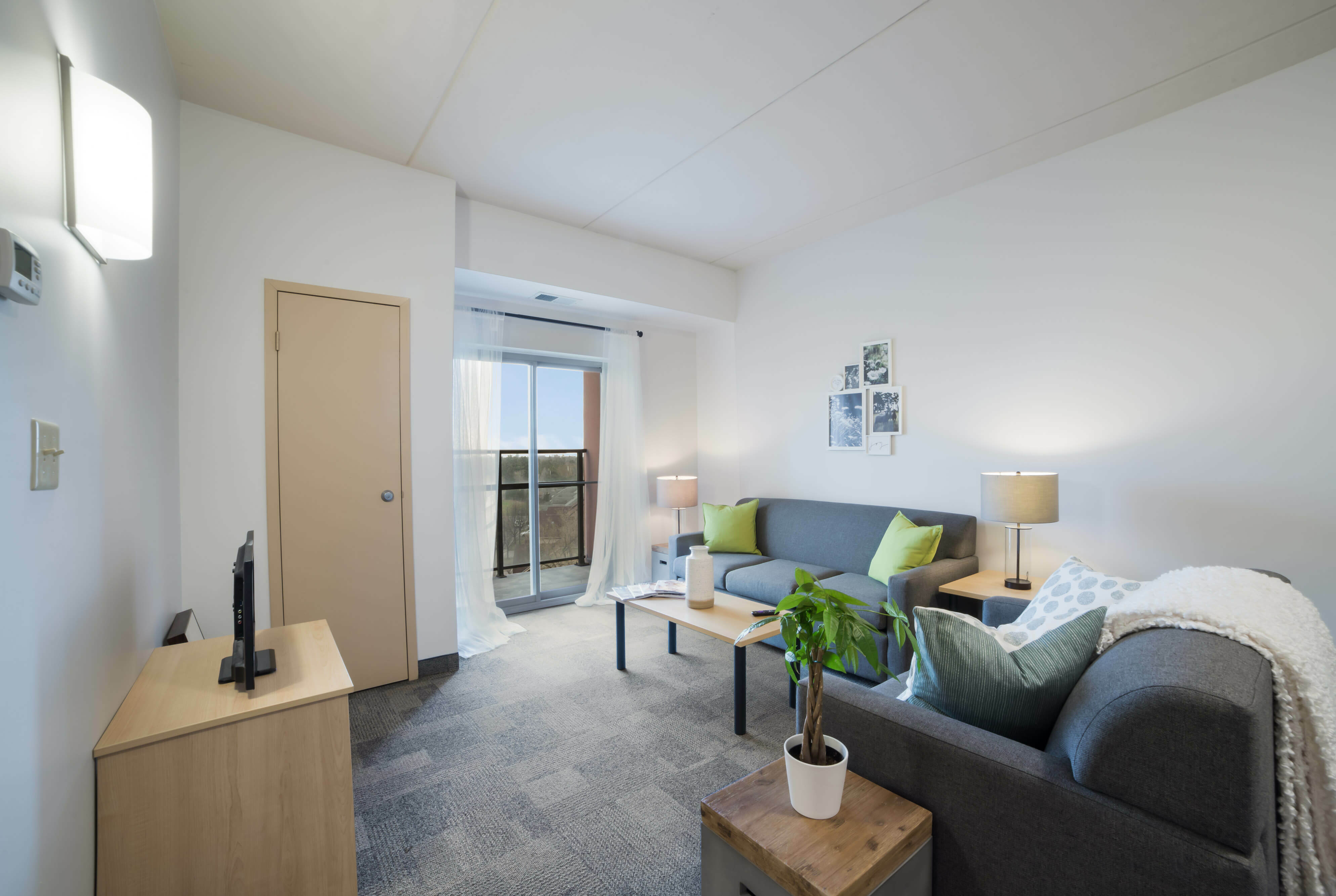 furnished living room