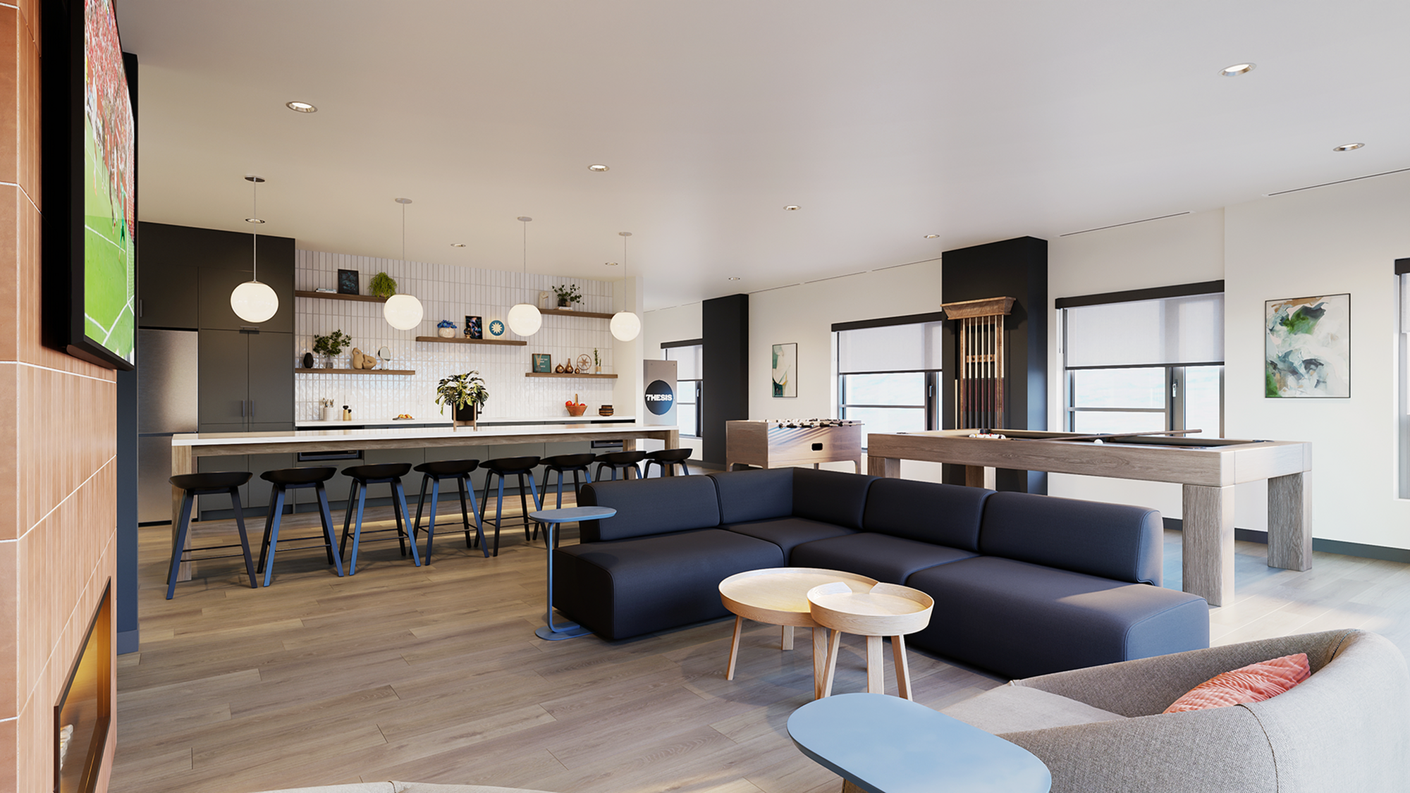 Modern Lounge and Kitchen