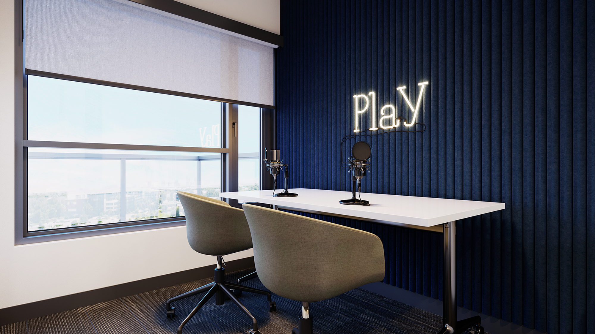 Podcast Studio Interior