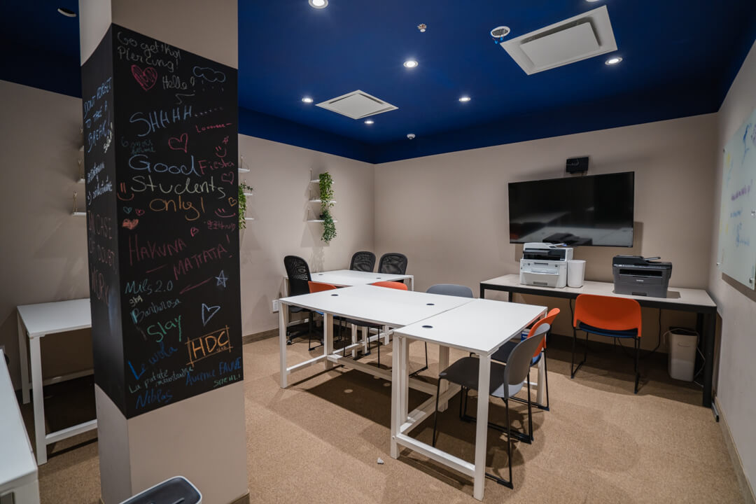 Study Room with Chalkboard