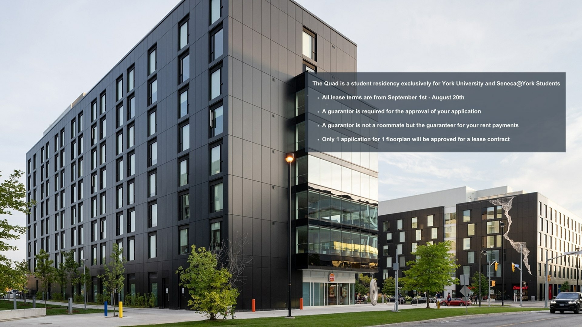 York University Student Housing Exterior