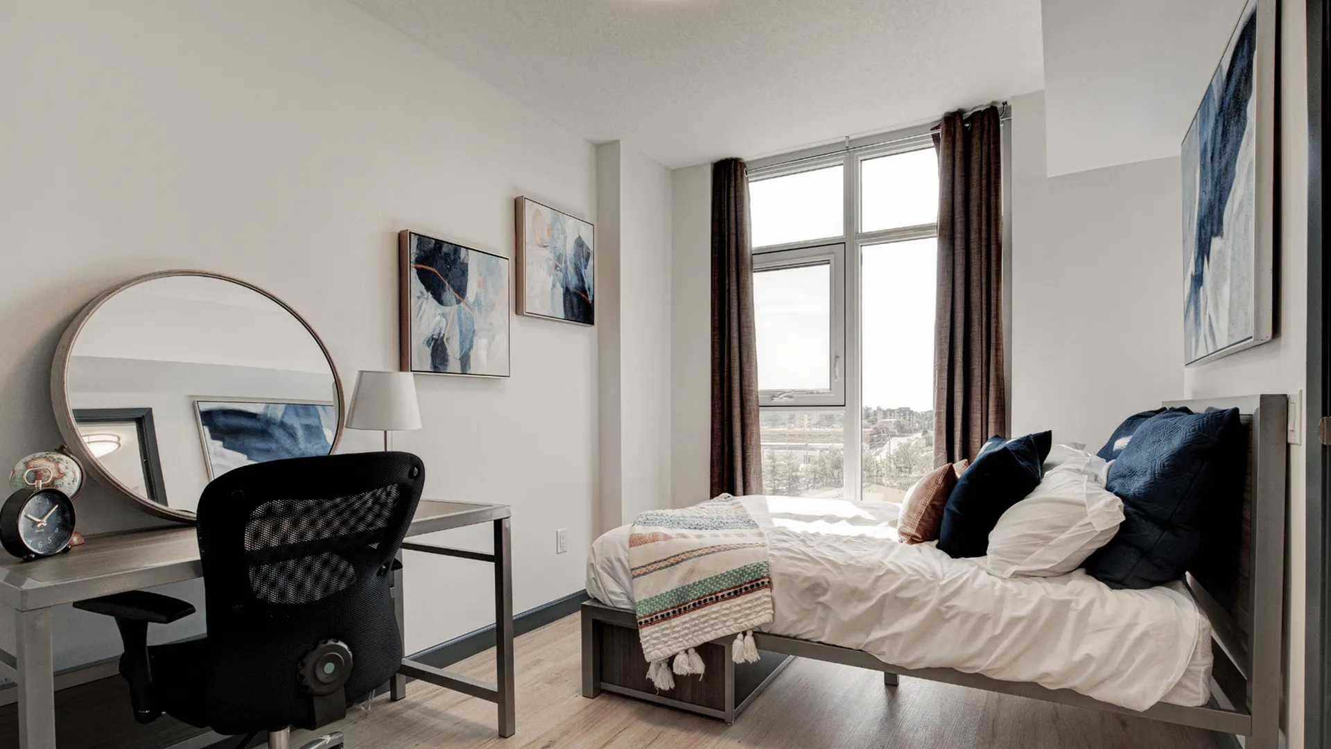 fully furnished bedroom