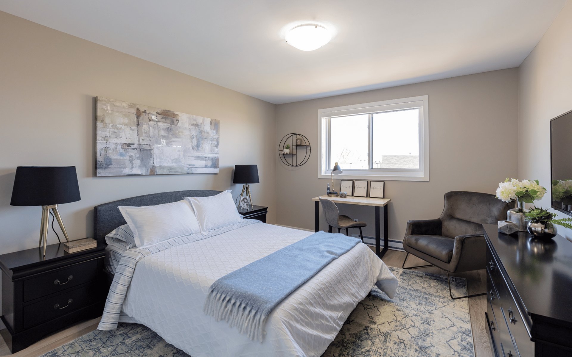 Furnished bedroom