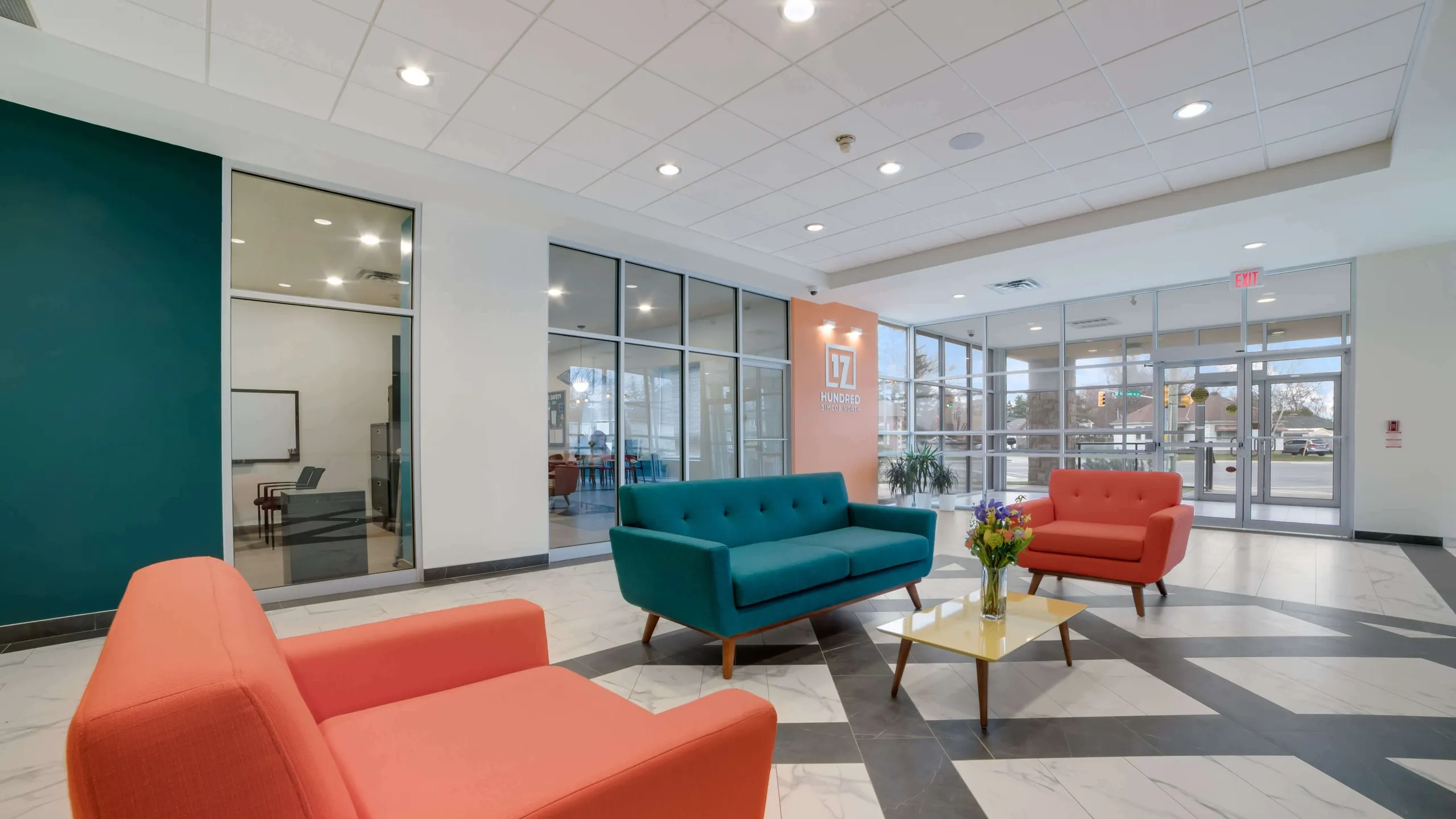 furnished lobby