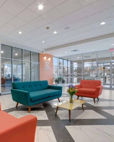 lobby with couches