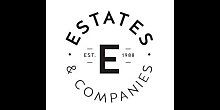 Elegant Estates & Companies logo featuring a modern circular design with the letter 'E' and established date 1988.