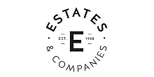 Elegant 'Estates & Companies' logo featuring bold typography, established in 1988.