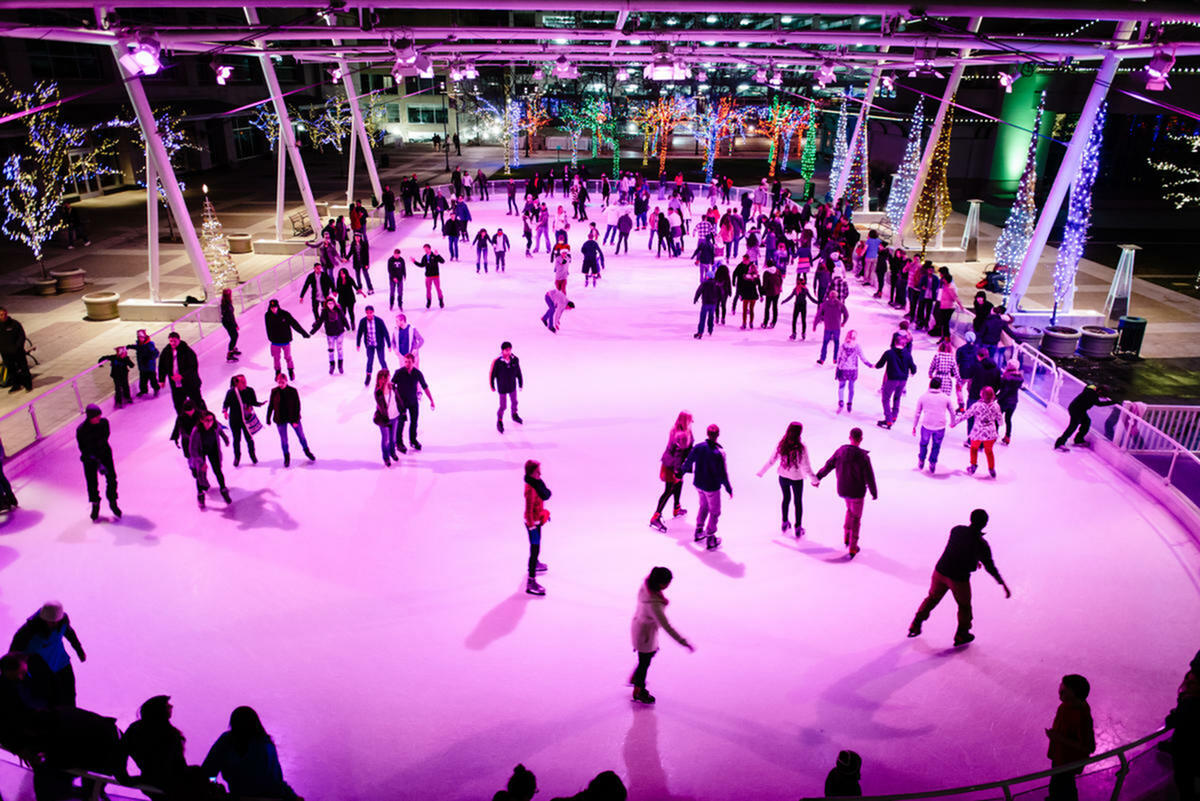 Ice Skating at the Gallivan Center