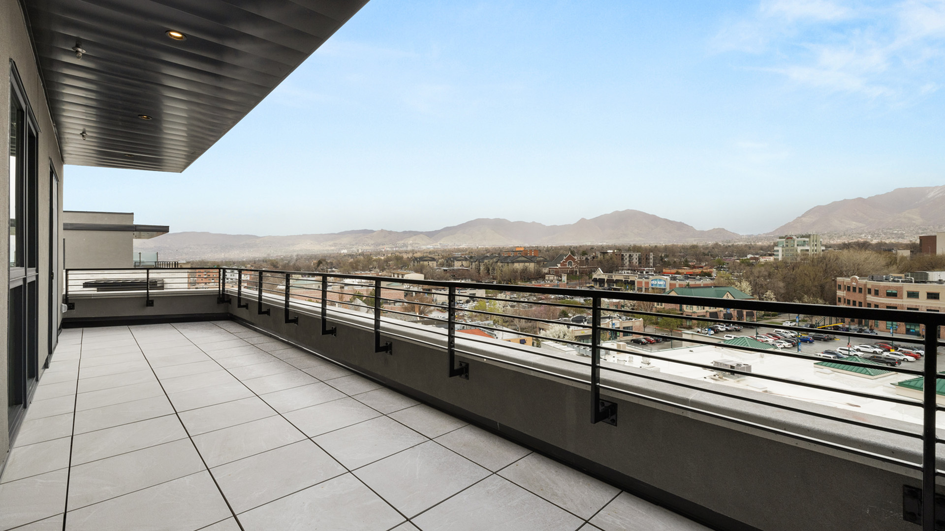Salt Lake City + Mountain View from Dione Balcony
