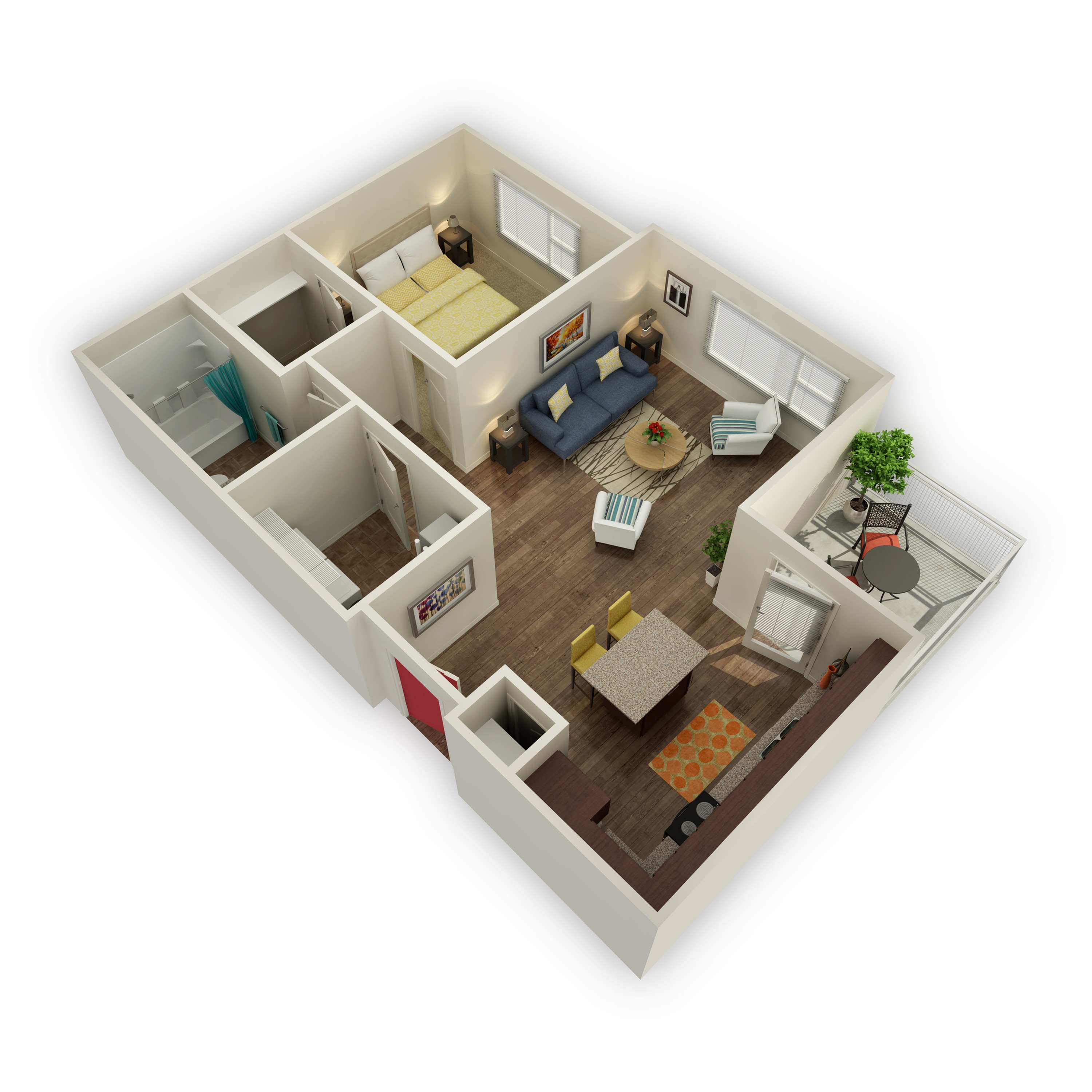 Explore Layouts of 1-3 Bedroom Apartments in North Salt Lake