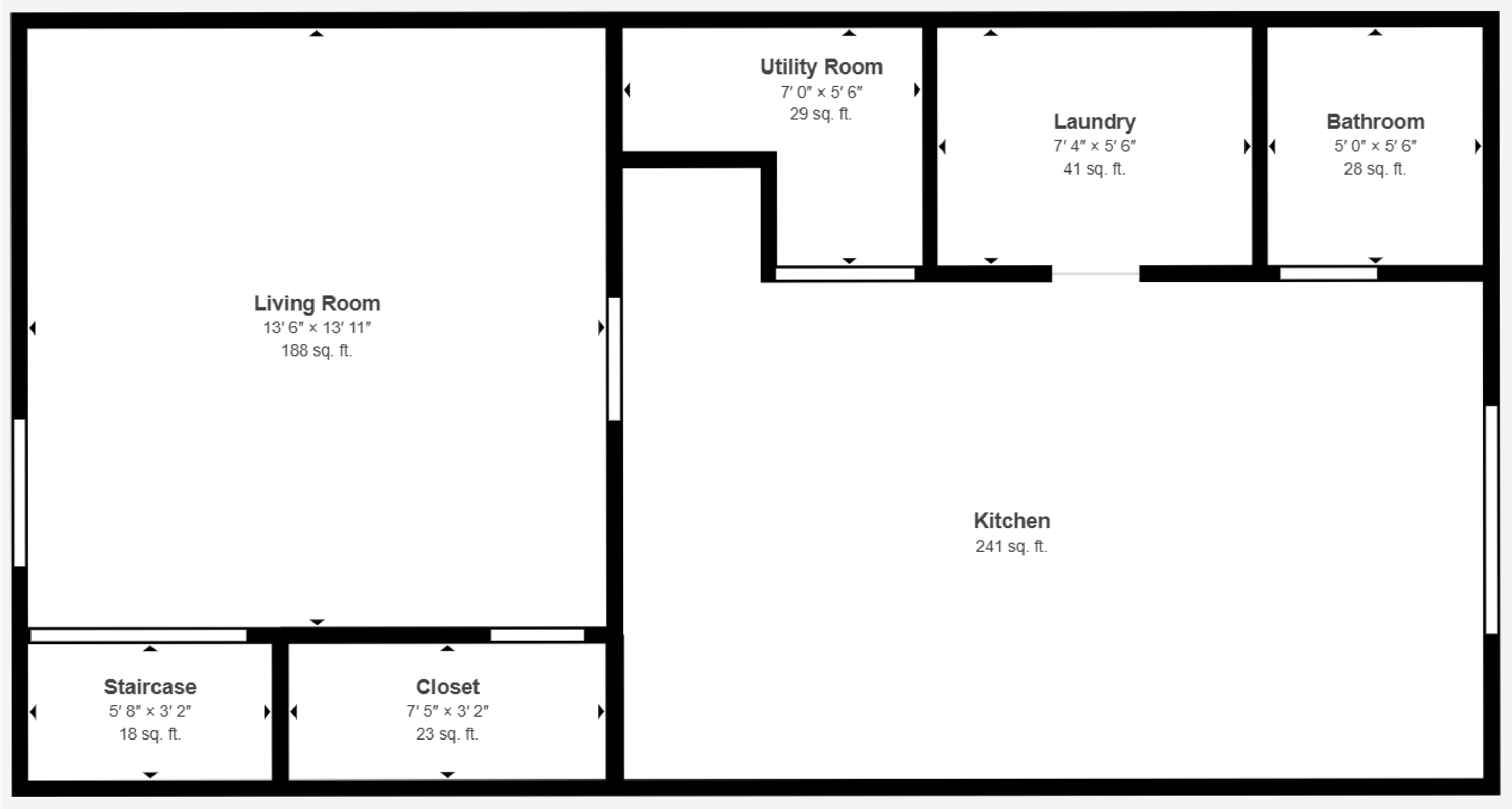 2 Bed / 2 Bath | Stone Creek Village Floor 1 | 1,175 sq.ft.