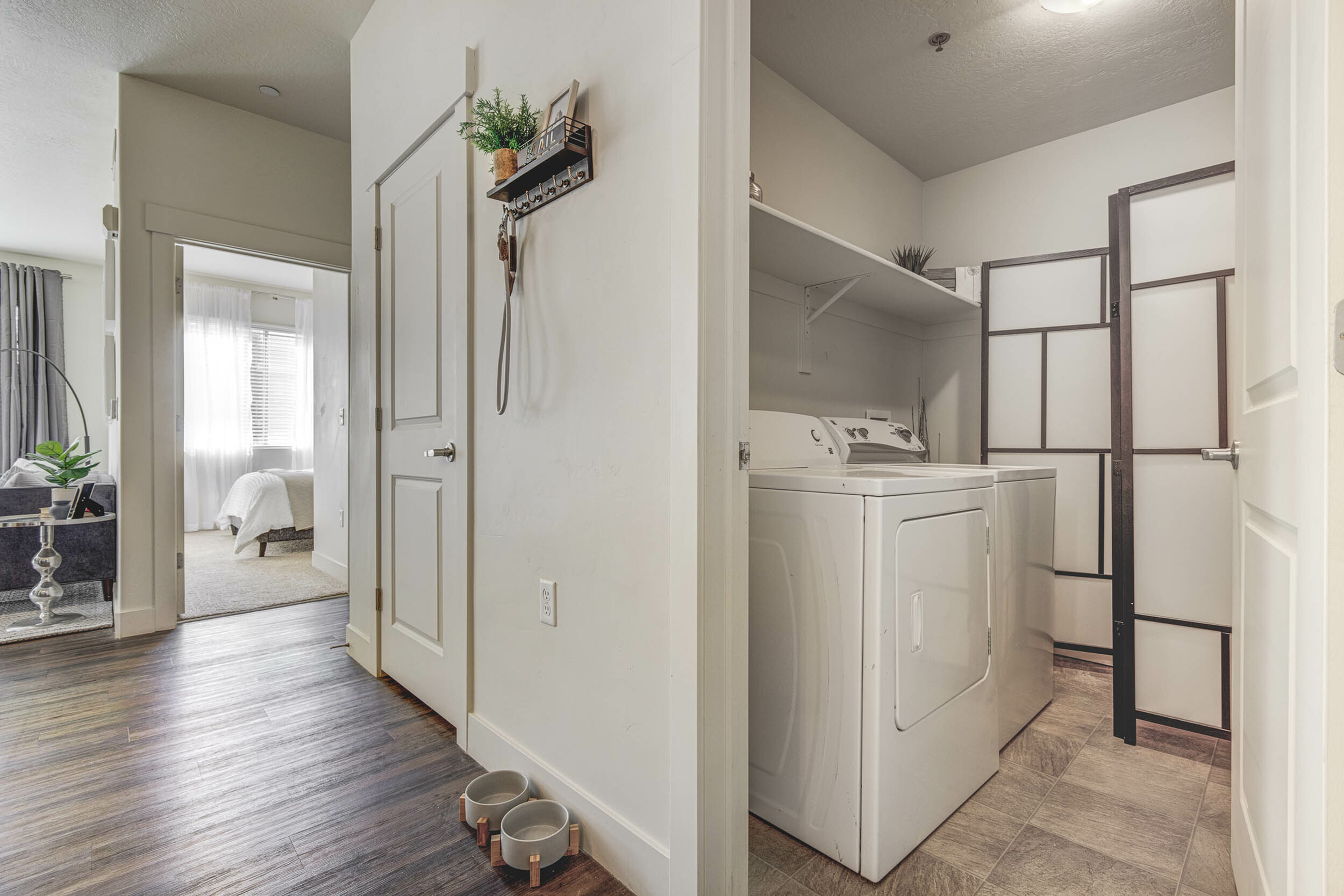 In-unit washer and dryer at Eaglewood Lofts