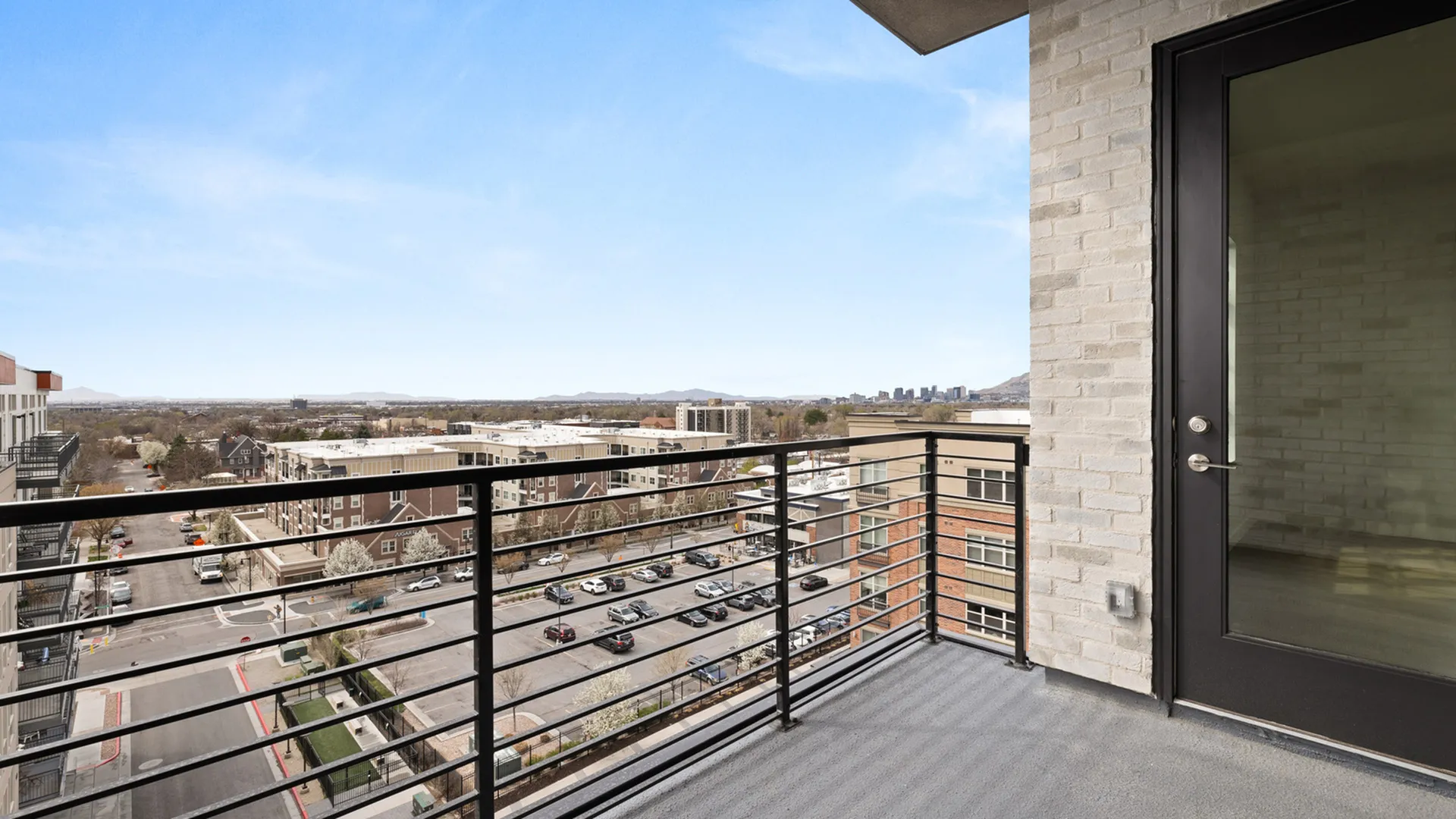 Private balcony with scenic views, available in the Jade unit, offering a perfect space for outdoor relaxation.