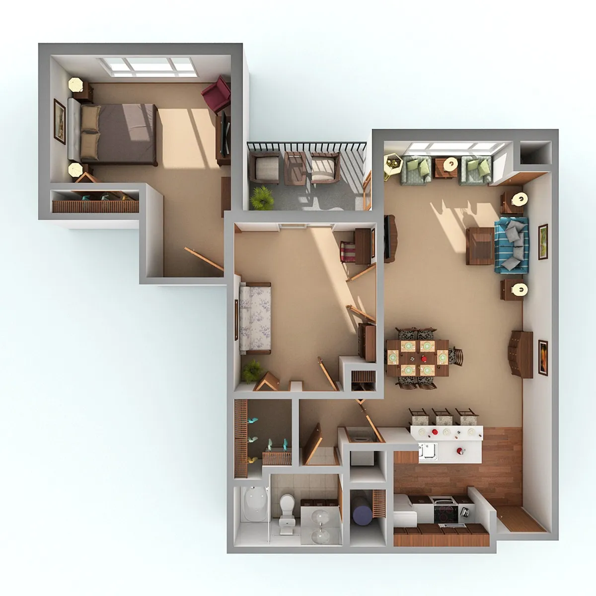 Coppergate 1 Bed Apartment Riverwood Estates Apartments