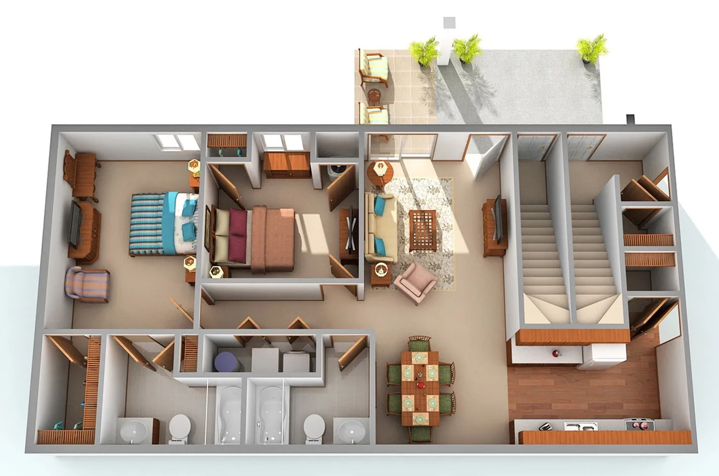 Two Bedroom Lower
